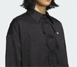 阿迪達斯 （adidas）外套女裝上衣 NEW CN SHIRT JK 休閑新中式提花運動寬松夾克外套 黑色 新中式 2XL 曬單實拍圖