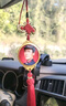 迪加倫毛爺爺照片頭像汽車(chē)掛件車(chē)內掛飾品車(chē)載水晶吊墜后視鏡高檔中國結 曬單實(shí)拍圖