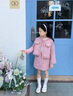 G.DUCKKIDS小黃鴨童裝女童套裝秋冬季2024新款兒童衣服女孩小香風(fēng)上衣兩件套 粉色【春秋款】 130 尺碼7~8歲【120-130cm】cm 曬單實(shí)拍圖