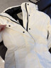 加拿大鵝（Canada Goose）【新品】Leslie女士黑標派克大衣休閑外套大鵝羽絨服 3833WB 9433 北辰白 S 曬單實拍圖