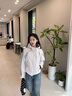 Teenie Weenie小熊女裝外套2025冬季新款休閑戶外簡約寬松連帽上衣 淺卡其色 S 曬單實拍圖