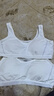 愛(ài)莉兒&歐蘿拉少女內衣15-18歲發(fā)育期背心學(xué)生初中生2件文胸固定杯6259白白80B 曬單實(shí)拍圖
