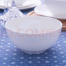 隆達骨瓷陶瓷餐具 純白澳碗 中式簡(jiǎn)約健康家用 米飯碗大容量面碗 純白5英寸澳碗 6只裝 曬單實(shí)拍圖