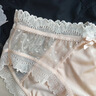 FitonTon輕奢品牌女士蕾絲內褲女2025秋季新款抗菌性感女生薄款三角短褲女 灰紫+膚色+淺粉 M 80-110斤 曬單實(shí)拍圖