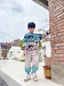 G.DUCKKIDS兒童裝男童春秋裝套裝春秋款2025新款男孩運動(dòng)酷帥氣大童衛衣秋季 綠色 160 cm 曬單實(shí)拍圖