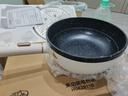 美的（Midea）電炒鍋 電火鍋 電蒸鍋 電煮鍋 家用多用途炒菜專用鍋 4L一體電熱鍋不粘鍋 HGE2811B 配蒸籠木鏟 曬單實(shí)拍圖