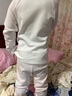 戴維貝拉兒童內衣套裝女童抗菌防螨秋衣秋褲大童秋裝睡衣 曬單實(shí)拍圖