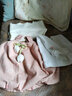 G.DUCKKIDS小黃鴨童裝女童套裝春秋季新款女寶寶周歲禮服兒童公主裙子三件套 XEEQ036款 灰色 90 尺碼1~2歲【 80-90cm】cm 曬單實(shí)拍圖