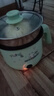 【主播】淘氣貓電煮鍋家用宿舍學(xué)生鍋電鍋電熱火鍋煮面鍋 19卡通白綠+蒸籠（12人） 曬單實(shí)拍圖