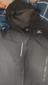 美津濃（MIZUNO）戶(hù)外夾克男連帽梭織透氣情侶鋒衣加絨加厚加棉外套男上衣 曬單實(shí)拍圖