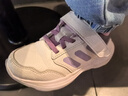 adidas男女小童Tensaur Run 3.0 EL魔術(shù)貼休閑運動(dòng)鞋新款阿迪達斯   白色/粉末洋李紫/柔和紫   28 曬單實(shí)拍圖