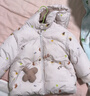 巴拉巴拉嬰兒鵝絨羽絨服男童冬季2024女童短款外套保暖萌趣潮208424107223 曬單實(shí)拍圖