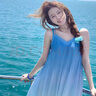 確彤法式仙女超仙海邊度假風(fēng)漸變吊帶連衣裙夏寬松顯瘦無(wú)袖長(cháng)款海浪裙 圖色 M 115斤以?xún)?曬單實(shí)拍圖