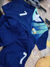 凱日虎兒童足球服套裝男童女孩定制秋冬季長(cháng)袖訓練服裝隊服足球運動(dòng)球衣 四件套 D8833寶藍 2XS(130-140cm 60-80斤） 曬單實(shí)拍圖