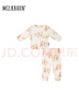 Milkbarn兒童長(cháng)褲長(cháng)袖套裝男女童純棉家居服兩件套秋季外出童裝 大象 80 cm 曬單實(shí)拍圖