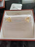 周生生 黃金耳釘一對足金心形耳環(huán)送禮 68738E定價(jià) 曬單實(shí)拍圖