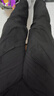 雪中飛男士休閑褲2025春夏舒適透氣簡約商務(wù)百搭長褲男 黑色 32  曬單實(shí)拍圖