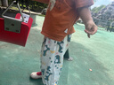 嘟嘟家寶寶夏裝防蚊褲女童運動(dòng)沙灘褲子男童夏季休閑長(cháng)褲兒童可愛(ài)童裝潮 粉色愛(ài)心 120 曬單實(shí)拍圖