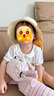英氏（YEEHOO）兒童帽子夏季遮陽(yáng)防曬帽男童戶(hù)外護頸防曬漁夫帽 曬單實(shí)拍圖