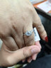 舒弗莫桑鉆鉆戒結婚戒指情侶對戒女1克拉活口仿真結婚婚戒520禮物 1克拉【莫桑鉆+證書(shū)+黑卡+腰碼】 閉口19號 曬單實(shí)拍圖