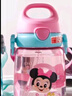 迪士尼（Disney）兒童夏天吸管杯與直飲Tritan材質(zhì)食品級嬰幼兒上學(xué)杯子便攜布丁杯 3352-米奇藍色 400ml 曬單實(shí)拍圖