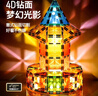 布魯奇鉆面彩窗磁力片兒童玩具男孩3-6歲磁力積木益智玩具1-3歲生日禮物 曬單實(shí)拍圖
