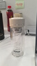 蘇泊爾（SUPOR）雙層玻璃杯小容量泡茶杯高顏值茶水分離杯迷你玻璃杯子耐熱水杯 秋梨白 180ml 曬單實拍圖