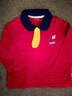 迷你木木屋兒童長(cháng)袖秋季男童女童新年喜慶純棉上衣休閑舒適 紅色 彈彈樂(lè ) 100 曬單實(shí)拍圖