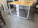 京英辦公桌椅組合簡(jiǎn)約現代辦公室職員電腦桌子組合工位四人屏風(fēng)工作臺 雙人位+柜子 曬單實(shí)拍圖