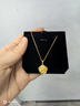 周大福陳星旭同款肖邦鏈素鏈18K金項鏈黃18K金 45cm  E128683 曬單實(shí)拍圖
