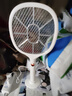 德雷博（DEREMBO ）電蚊拍滅蚊拍充電式鋰電池紫光誘蚊家用基孔肯雅熱滅蚊神器數(shù)顯款 曬單實(shí)拍圖