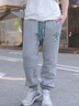 C'N'C【七夕禮物】CNC秋新款品牌刺繡標(biāo)章系帶運(yùn)動(dòng)束腳休閑褲長(zhǎng)褲男 淺灰 33 (175/84A) 曬單實(shí)拍圖