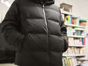 京東京造【鵝絨服新品TOP1】羽絨服連帽25冬季新款無(wú)縫壓膠外套 黑色 2XL 曬單實(shí)拍圖