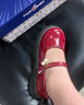 G.duck女童休閑小皮鞋春秋季新款女孩學(xué)院風(fēng)軟底黑色單鞋學(xué)生演出舞蹈鞋 紅色 單層 32 內長(cháng)19.3cm 曬單實(shí)拍圖