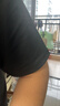 回力（Warrior）冰絲t恤男夏季速干防曬短袖男士寬松純色涼感運動(dòng)體恤 黑色  3XL  曬單實(shí)拍圖