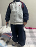 LUSON小O爸男嬰童 男寶寶運動(dòng)套裝秋冬季2025新款嬰兒撞色休閑冬裝 曬單實(shí)拍圖