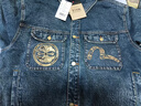EVISU福神秋季男士鯉魚(yú)刺繡牛仔外套2EAHTM4DJ7001RXDP 牛仔藍 2XL 曬單實(shí)拍圖