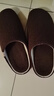 Pansy日本拖鞋男士秋季包頭家居鞋盼喜抗菌室內鞋靜音防滑HD9232 深棕色 42-43 曬單實(shí)拍圖