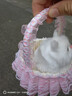 亦趣會(huì )叫仿真提籃貓咪毛絨玩具籃子貓玩偶花籃貓女孩兒童生日禮物 提籃粉色蕾絲白貓帶叫聲 曬單實(shí)拍圖