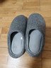 京東京造【羊毛拖】可拆卸雙面棉拖鞋秋冬拖鞋男士冬季棉拖大象灰42-43 曬單實(shí)拍圖