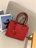 CADUNI KAISER牛皮包包女包紅色新娘婚包輕奢斜挎手提生日禮物高級感送女友老婆 【紅色】女生閨蜜實(shí)用走心 高端品牌小眾百搭高級感通勤休閑 曬單實(shí)拍圖