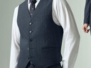 利郎西服套裝三件套男折邊褲腳西裝25秋季正裝禮服 深藍XL 175/88A 曬單實(shí)拍圖