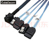 CableDeconn Minisas1拖4驅動(dòng)線(xiàn)8643轉4sataHDminisas硬盤(pán)連接線(xiàn) 8643轉4SATA直頭-1米 曬單實(shí)拍圖