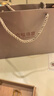 六福珠寶黃金項鏈福滿(mǎn)傳家古法肖邦鏈足金素鏈 計價(jià) 45.5cm-約5.01克-窄版 曬單實(shí)拍圖