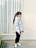 波司登（BOSIDENG）25新款羽絨服女童短款90絨5A抗菌絨連帽泡芙保暖外套T250243102Q 云朵灰8H49 130 /64 約115-130cm 26kg 曬單實(shí)拍圖