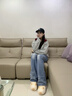 chikoku可愛(ài)小貓爪微足弓棉拖鞋女冬季加絨保暖情侶居家防水棉拖男 小?米【貓咪】 40-41 【適合40-41碼】 曬單實(shí)拍圖