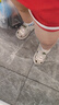 牧童兒童涼鞋寶寶學步鞋女夏鏤空透氣機能鞋嬰兒防撞鞋子男 奶油灰23 曬單實拍圖