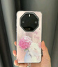 蕊松適用華為mate60rs非凡大師手機殼女款可愛卡通捧花小貓保時捷保護套全包防摔創(chuàng)意個性新款網(wǎng)紅鏈條 粉色捧花小貓【羽紗IMD硬殼】+珍珠水鉆鏈條 華為mate60rs非凡大師版 曬單實拍圖