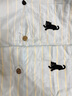 野獸派家居（tbh）【龔俊同款】黑豹天絲棉家居服套裝可外穿情侶睡衣長(cháng)款水滴藍XS 曬單實(shí)拍圖