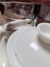 京東京造 茶杯茶具 羊脂玉陶瓷功夫茶具三才蓋碗馬蹄杯主人杯禮盒150ml 曬單實(shí)拍圖